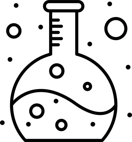 Ikona Doświadczenia Chemicznego Kolby — Wektor stockowy