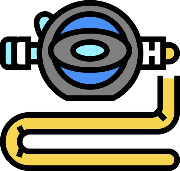 Icono Equipo Herramienta Buceo — Vector de stock