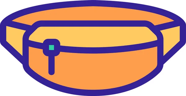Taschengürtel Tragen Symbol — Stockvektor