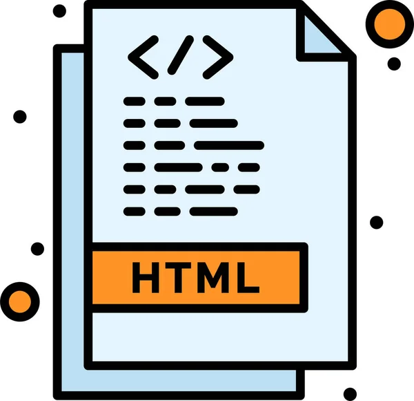 Page Html Coding Icon Filledoutline Style — Stock Vector