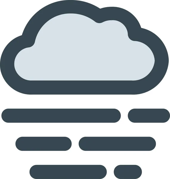 Σύννεφο Ομίχλης Εικονίδιο Σεζόν Στη Χειμερινή Κατηγορία — Διανυσματικό Αρχείο