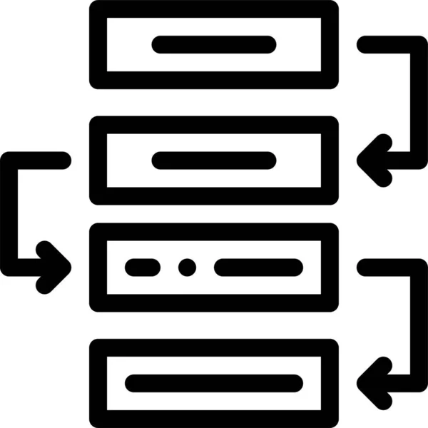 Иконка Разработчика Двоичного Кода Категории Marketingseo — стоковый вектор