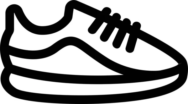 Contour Fashion Foot Icon Outline Style — Stock Vector
