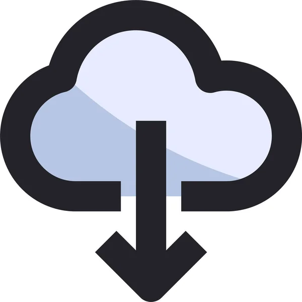 Αντίγραφο Ασφαλείας Εικονίδιο Δεδομένων Σύννεφο Στυλ Filledsurrough — Διανυσματικό Αρχείο