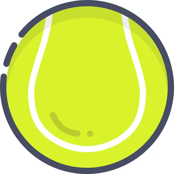 Balle Baseball Tennis Icône Dans Style Filledoutline — Image vectorielle