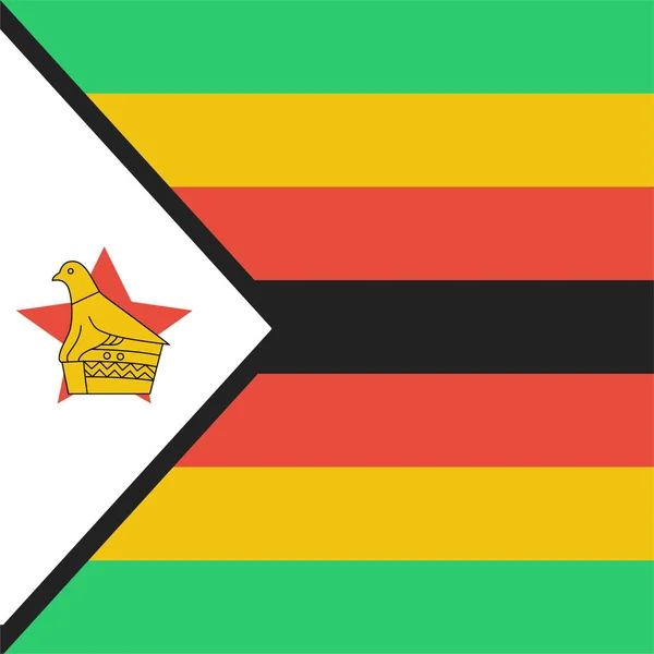 Afrika Ülke Bayrağı Simgesi Düz Stil — Stok Vektör