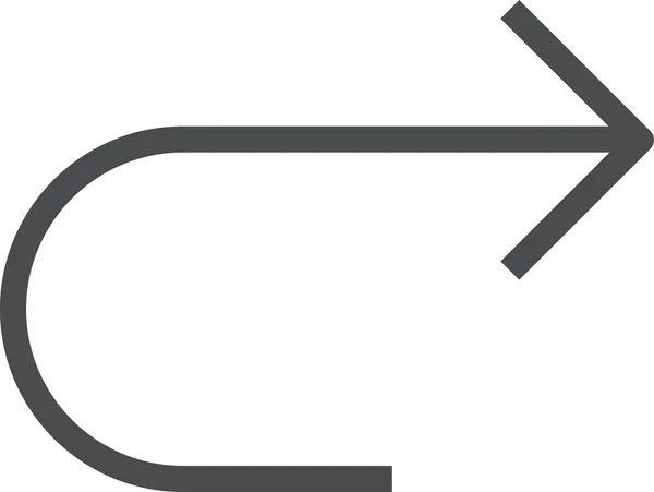 Redo Arrow Reload Icon Outline Style — стоковый вектор
