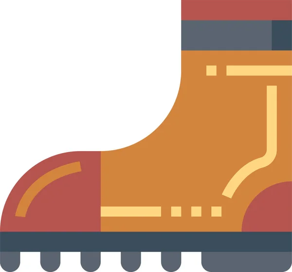 Boot Clothes Footwear Icon Recreationhobby Category — Stock Vector