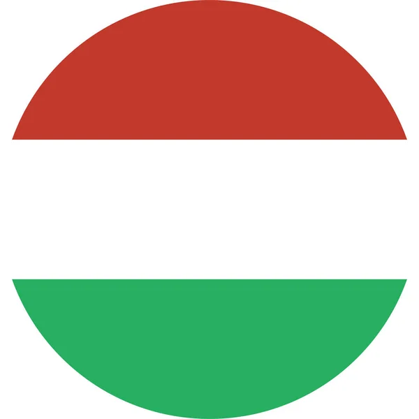 Флаг Венгрии Плоском Стиле — стоковый вектор