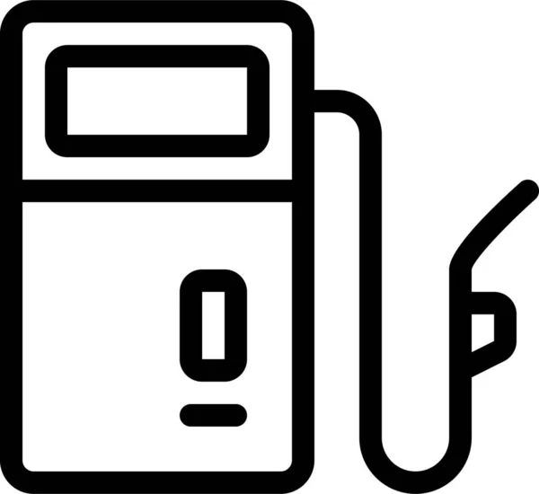 Icono Carga Gas Combustible Estilo Esquema — Archivo Imágenes Vectoriales