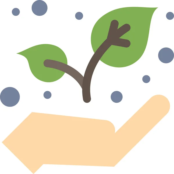 Eco Growth Plant Icon — Stock Vector