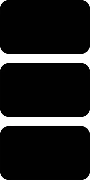 Иконка Интерфейса Приложения Твердом Стиле — стоковый вектор