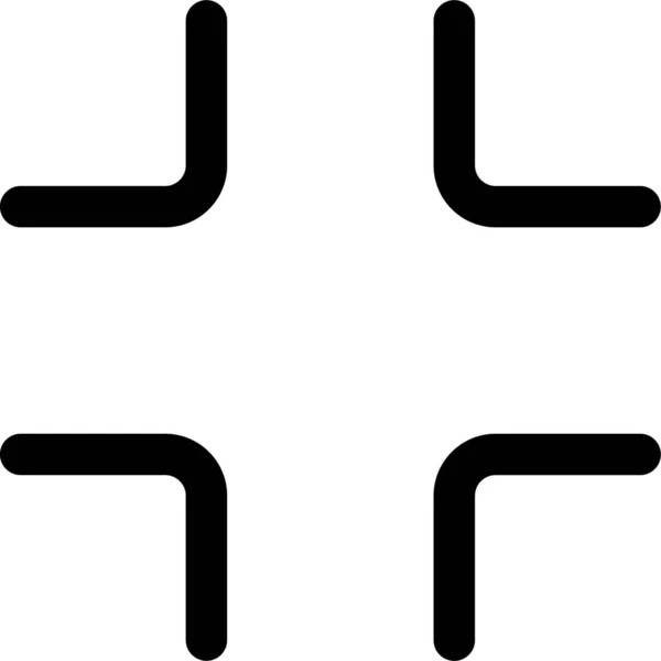 Cursor Frame Symbol Umrissstil Auswählen — Stockvektor