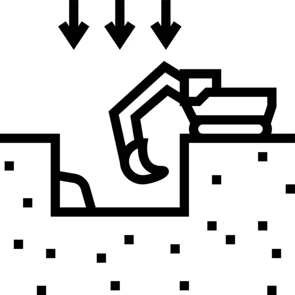 Иконка Земляного Карьера — стоковый вектор