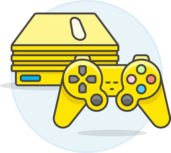 Consolas Icono Estación Juego Categoría Gamesgaming — Archivo Imágenes Vectoriales