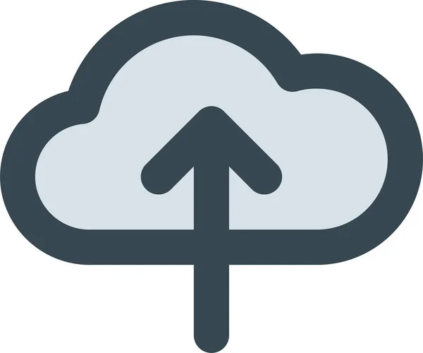 Ikona Interfejsu Chmury Danych Stylu Filledoutline — Wektor stockowy