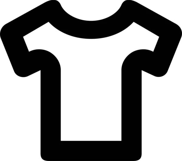 Комбинированный Контур Рубашки Стиле Контура — стоковый вектор