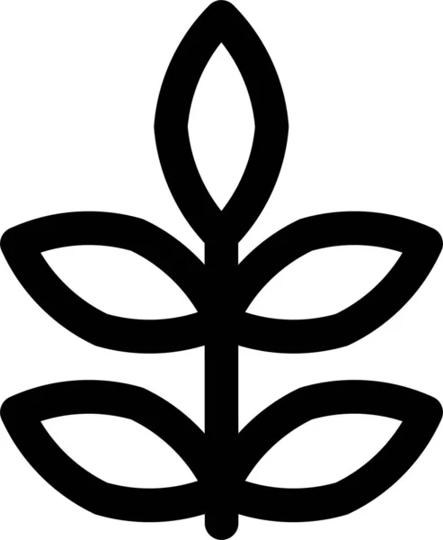 Pflanze Blätter Blatt Symbol — Stockvektor