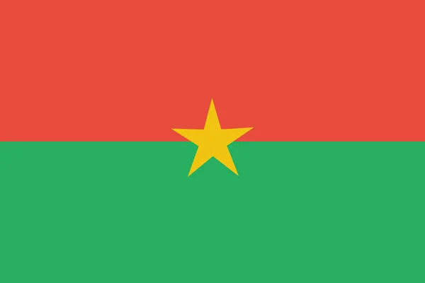 Burkina Country Faso Icon Flat Style — Stock Vector