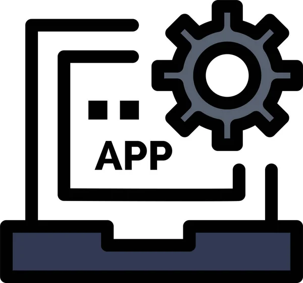 App Codage Développer Icône — Image vectorielle