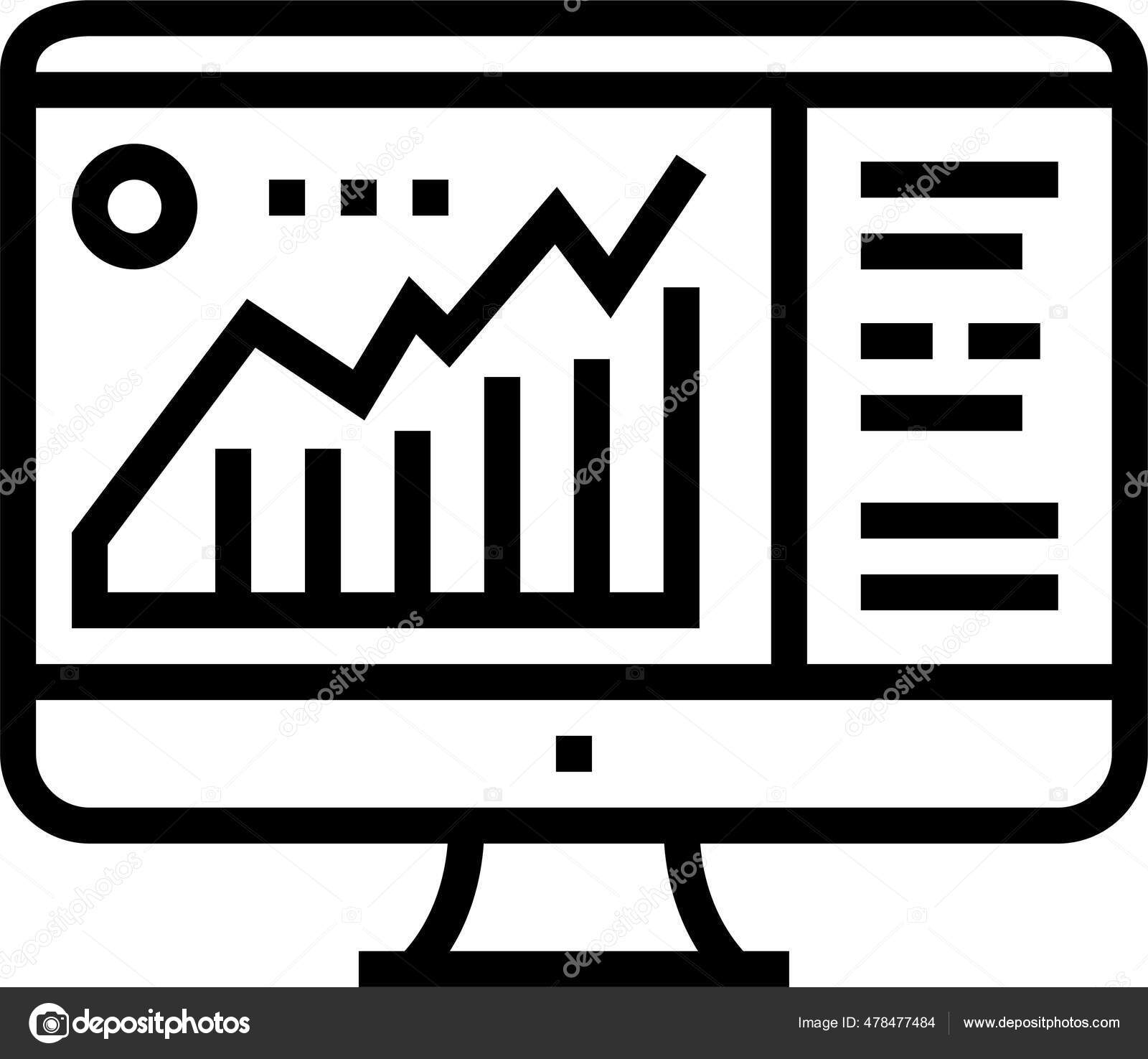 Icono Visualización Análisis Infográfico Vector de stock #478477484 de  ©iconfinder, image size:1600x1475