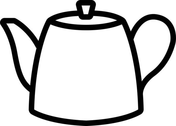 Икона Кипящего Керамического Кофе — стоковый вектор