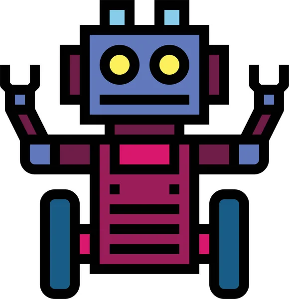 Icono Tecnología Robot Electrónico Categoría Aparatos Electrónicos — Archivo Imágenes Vectoriales