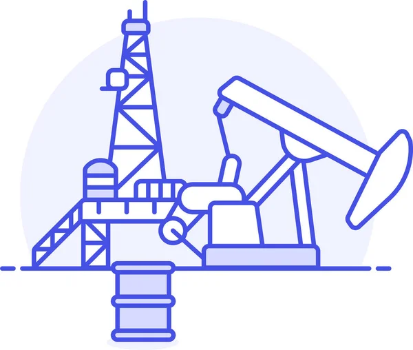 Straal Energie Fossiel Icoon Filedoutline Stijl — Stockvector