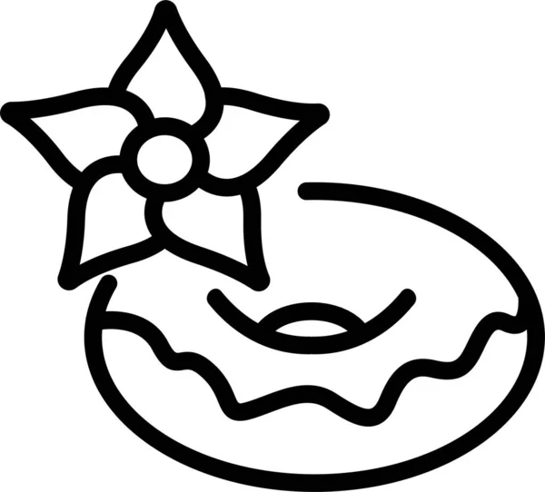 Икона Цветка Пончика — стоковый вектор