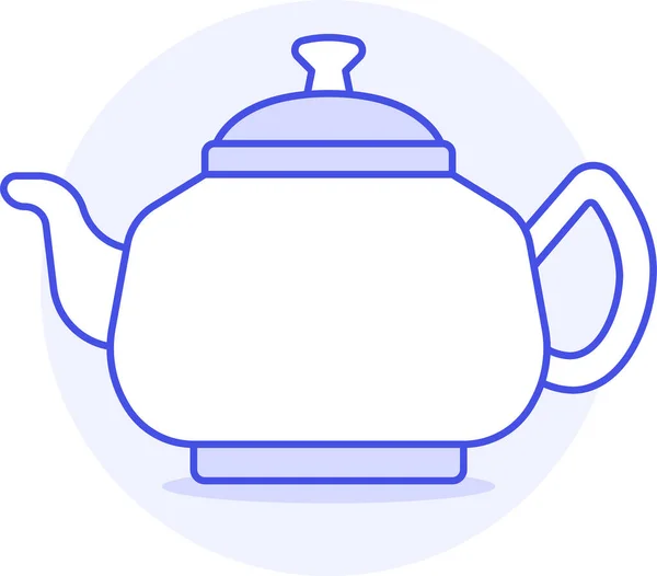 Appliance Drinks Kettle Icon Filledoutline Style — Stock Vector