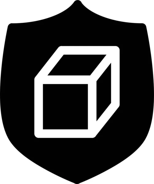 Icono Protección Del Producto Antivirus Estilo Sólido — Vector de stock