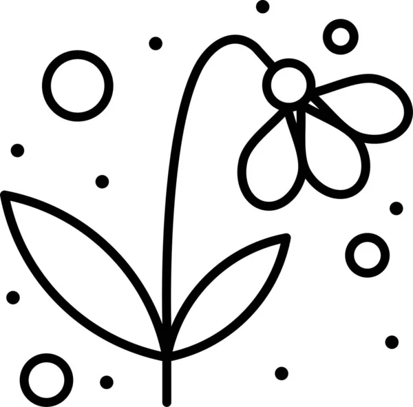 Квіткова Природа Подарунок Значок Весняній Категорії — стоковий вектор