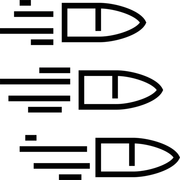 Ícone Munição Balas Voadoras —  Vetores de Stock