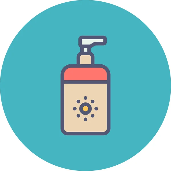 Beauty Care Lotion Icon Filledoutline Style — 스톡 벡터