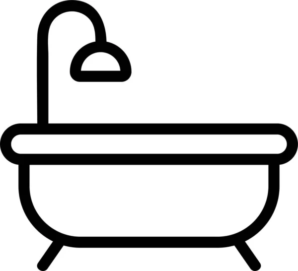 Baño Baño Gota Icono — Vector de stock