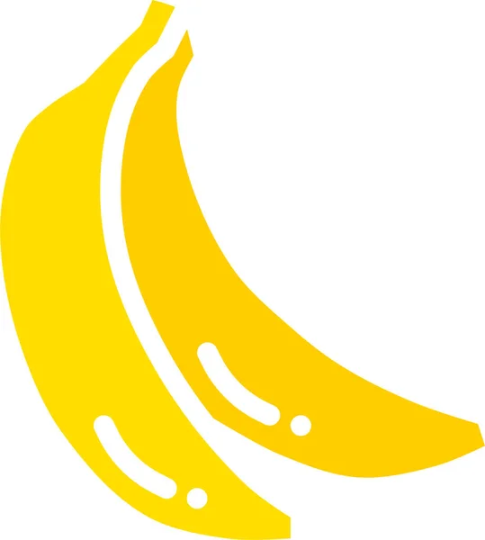 모양의 바나나 아이콘 — 스톡 벡터