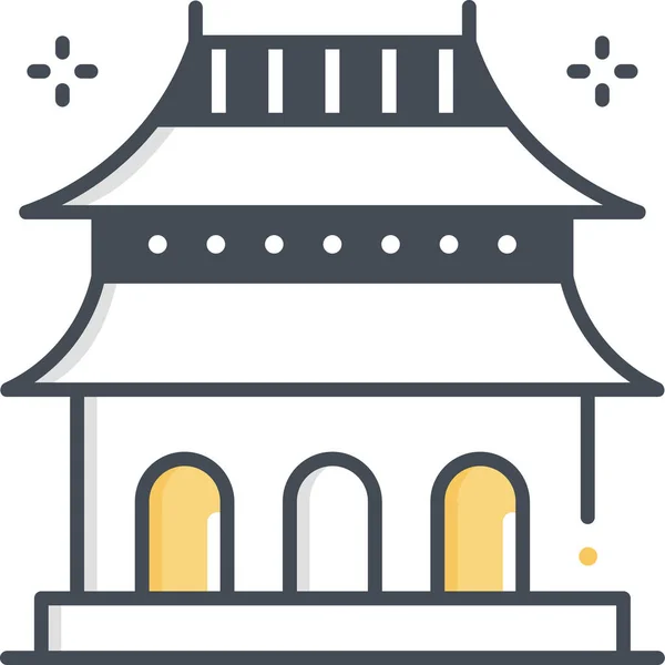北京奥运会的标志性标志 中国特色 中国特色 — 图库矢量图片