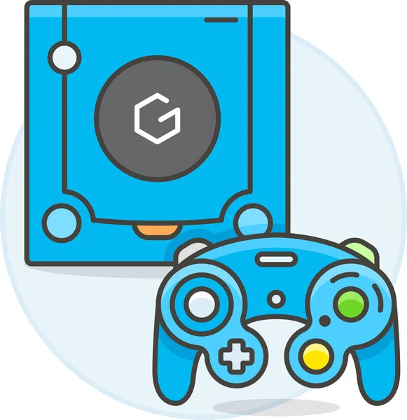 Icono Controlador Consolas Azules Categoría Gamesgaming — Archivo Imágenes Vectoriales