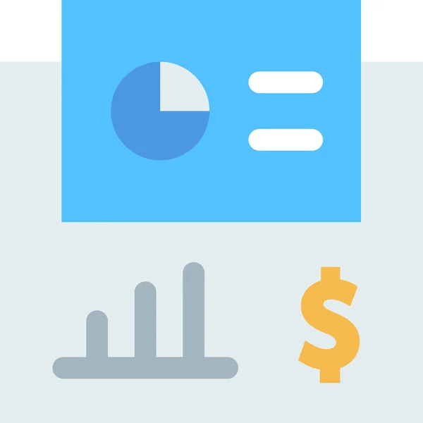 Analytics Graph Seo Report Icon — Stockvektor