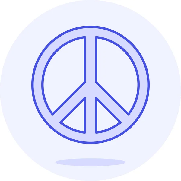 Flag Lgbt Peace Icon Filledoutline Style — Stockvektor