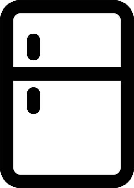 Иконка Морозильным Холодильником — стоковый вектор