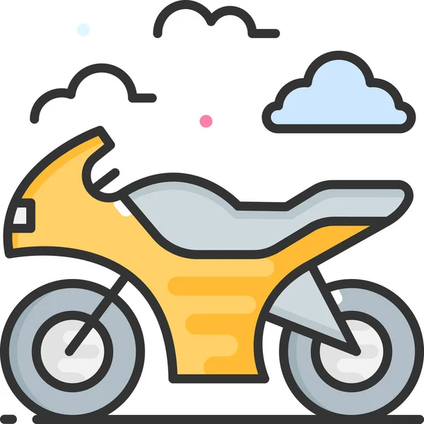 Reise Fahrrad Fahrzeug Symbol — Stockvektor