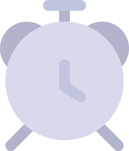 Alarm Klok Deadline Pictogram Platte Stijl — Stockvector