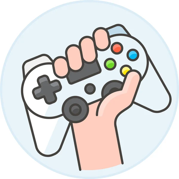 Controlador Egames Icono Del Juego Categoría Gamesgaming — Archivo Imágenes Vectoriales