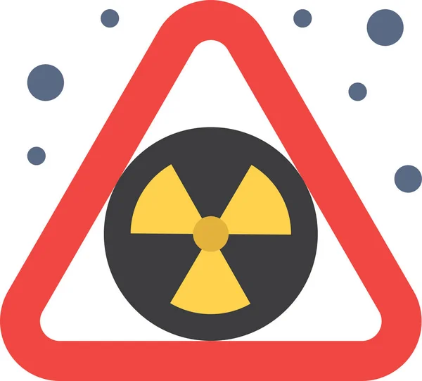 Icono Residuos Contaminación Nuclear — Vector de stock