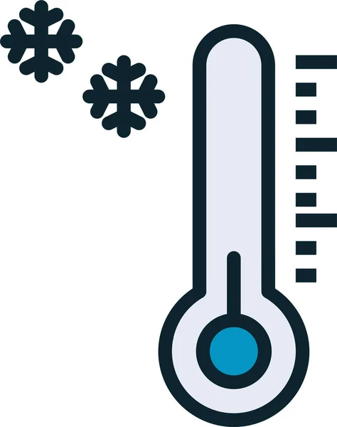 Icono Medida Pronóstico Frío Naturalezaal Aire Libreaventura Categoría — Vector de stock