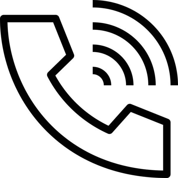 Llamada Icono Del Teléfono Comunicación — Vector de stock