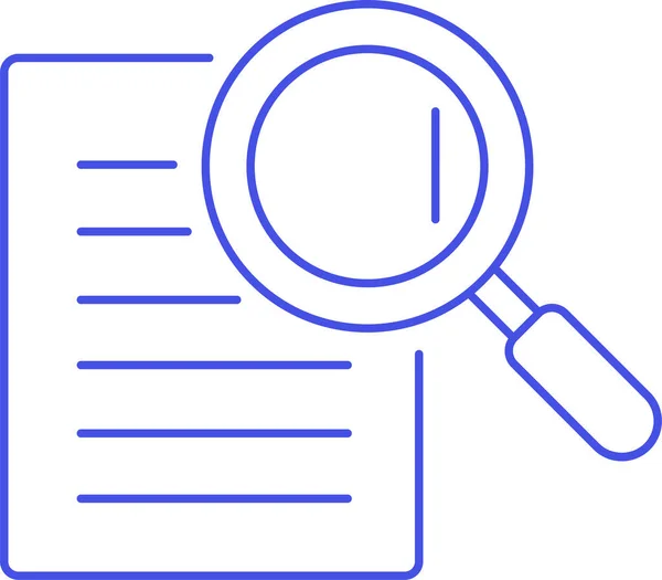 Иконка Поиска Документа Doc — стоковый вектор