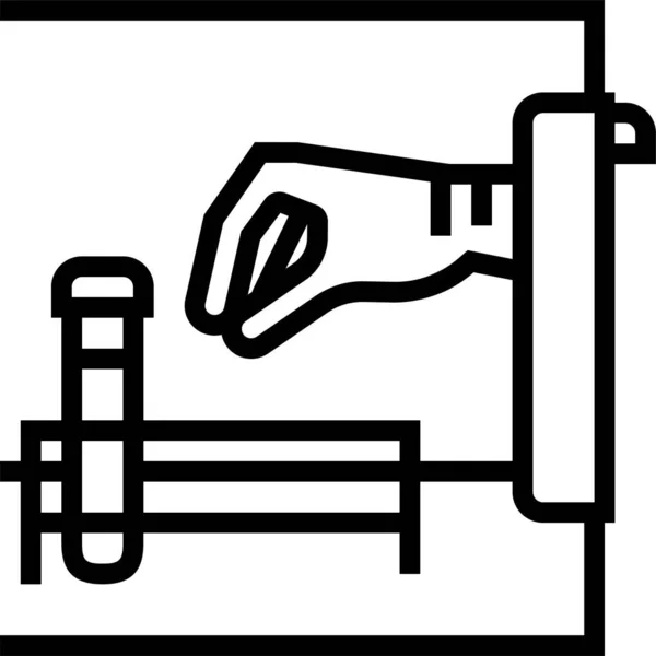 Lineaire Farmaceutische Apotheek Icoon — Stockvector