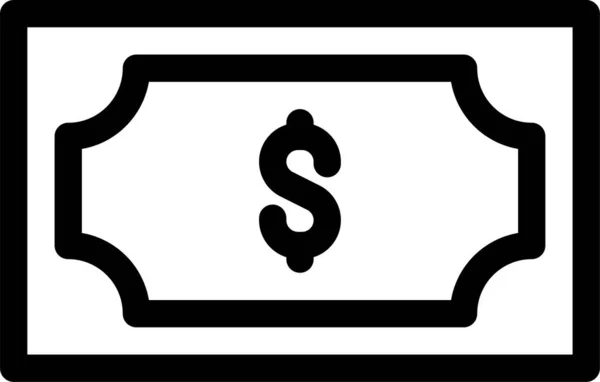 Banknoten Ikone — Stockvektor